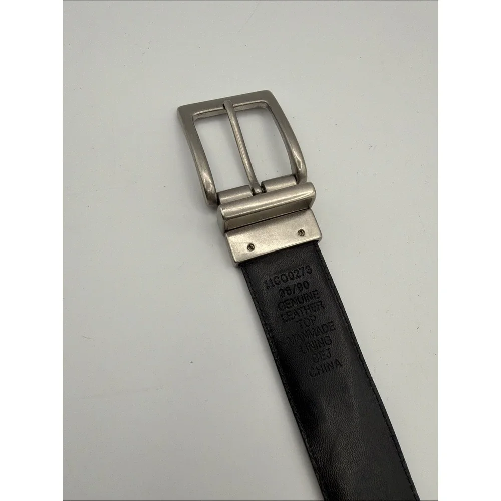 Columbia Sportswear Brown Leather Belt Men's Size 36/90 Reversible Black
